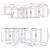 Set dulap de bucătărie 11 piese „Porto” alb lucios Lemn GartenMobel Dekor
