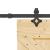 Ușă glisantă cu set de feronerie 70x210 cm, lemn masiv de pin GartenMobel Dekor