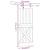 Ușă glisantă cu set de feronerie 85x210 cm, lemn masiv de pin GartenMobel Dekor