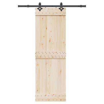 Set feronerie pentru uși glisante, negru, 152,5 cm, oțel GartenMobel Dekor