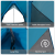 Cort de Camping A-Frame 3 Persoane Albastru Impermeabil GartenMobel Dekor