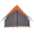 Cort de camping în formă de A pentru 3 persoane, impermeabil, gri și portocaliu GartenMobel Dekor