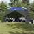 Plasă de țânțari pentru camping cu ușă Albastru 5 persoane Impermeabil GartenMobel Dekor