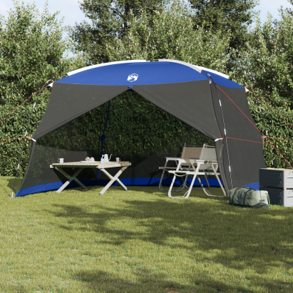Plasă de țânțari pentru camping cu ușă Albastru 5 persoane Impermeabil GartenMobel Dekor