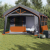 Cort Camping  cu Feronerie Gri și Portocalie pentru 10 Persoane, Impermeabil GartenMobel Dekor