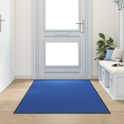 Preș de ușă spălabil Albastru 120x300 cm GartenMobel Dekor