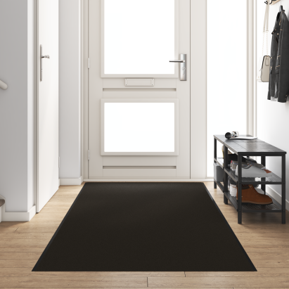Preș de ușă dreptunghiular negru 120x350 cm GartenMobel Dekor