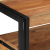 Mese de Finalizare Negru 120x33x75 cm Lemn Masiv de Acacia și Metal GartenMobel Dekor