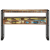 Mese Laterale Multicolore 120x33x75 cm Lemn Recuperat și Metal GartenMobel Dekor