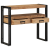 masa de console  neagră 90x33x75 cm din lemn masiv de acacia și metal GartenMobel Dekor