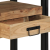 masa de console  neagră 90x33x75 cm din lemn masiv de acacia și metal GartenMobel Dekor