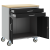 Cabinet unelte cu roți și uși închise cu cheie Negru 75x45x85 cm Oțel GartenMobel Dekor