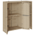 Cabinet de depozitare Bej 100x36x102 cm Ratan GartenMobel Dekor