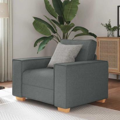 Canapea fotoliu gri închis, 60 cm, material textil GartenMobel Dekor