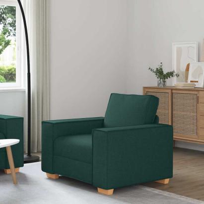 Canapea fotoliu verde închis, 60 cm, material textil GartenMobel Dekor