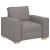 Canapea fotoliu gri taupe 60 cm, material textil GartenMobel Dekor