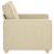 Canapea fotoliu crem 60 cm material textil GartenMobel Dekor