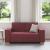 Canapea cu 2 locuri, roșu vin, 120 cm, material textil GartenMobel Dekor