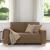 Canapea cu 2 locuri, maro, 120 cm, material textil GartenMobel Dekor