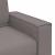Canapea cu 2 locuri, gri taupe, 120 cm, material textil GartenMobel Dekor