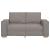 Canapea cu 2 locuri, gri taupe, 120 cm, material textil GartenMobel Dekor