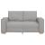 Canapea cu 2 locuri, gri nor, 120 cm, material textil GartenMobel Dekor
