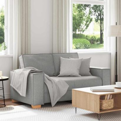 Canapea cu 2 locuri, gri nor, 120 cm, material textil GartenMobel Dekor
