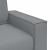 Canapea cu 2 locuri, gri deschis, 140 cm, material textil GartenMobel Dekor