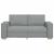 Canapea cu 2 locuri, gri deschis, 140 cm, material textil GartenMobel Dekor