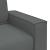 Canapea cu 2 locuri, gri închis, 140 cm, material textil GartenMobel Dekor