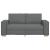 Canapea cu 2 locuri, gri închis, 140 cm, material textil GartenMobel Dekor