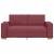 Canapea cu 2 locuri, roșu vin, 140 cm, material textil GartenMobel Dekor