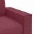Canapea cu 2 locuri, roșu vin, 140 cm, material textil GartenMobel Dekor