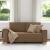 Canapea cu 2 locuri, maro, 140 cm, material textil GartenMobel Dekor