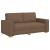 Canapea cu 2 locuri, maro, 140 cm, material textil GartenMobel Dekor