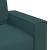 Canapea cu 2 locuri, verde închis, 140 cm, material textil GartenMobel Dekor