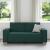 Canapea cu 2 locuri, verde închis, 140 cm, material textil GartenMobel Dekor