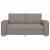 Canapea cu 2 locuri, gri taupe, 140 cm, material textil GartenMobel Dekor