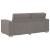 Canapea cu 2 locuri, gri taupe, 140 cm, material textil GartenMobel Dekor