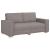 Canapea cu 2 locuri, gri taupe, 140 cm, material textil GartenMobel Dekor