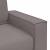 Canapea cu 2 locuri, gri taupe, 140 cm, material textil GartenMobel Dekor