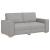 Canapea cu 2 locuri, gri nor, 140 cm, material textil GartenMobel Dekor