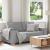 Canapea cu 2 locuri, gri nor, 140 cm, material textil GartenMobel Dekor