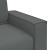 Canapea cu 3 locuri, gri închis, 180 cm, material textil GartenMobel Dekor
