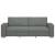 Canapea cu 3 locuri, gri închis, 180 cm, material textil GartenMobel Dekor