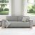 Canapea cu 3 locuri, gri nor, 180 cm, material textil GartenMobel Dekor