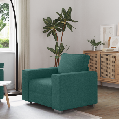 Scaun Sofa  Verde Întunecat 59 cm Fabricat GartenMobel Dekor