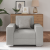 Scaun sofa  Gri nori 59 cm - Țesătură GartenMobel Dekor