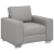 Scaun sofa  Gri nori 59 cm - Țesătură GartenMobel Dekor