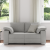 Canapea loveseat  Gri cloud 120 cm Material textil GartenMobel Dekor
